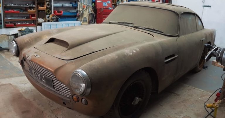 Aston Martin DB4 ржавел в сарае 40 лет: почему его не выбросили