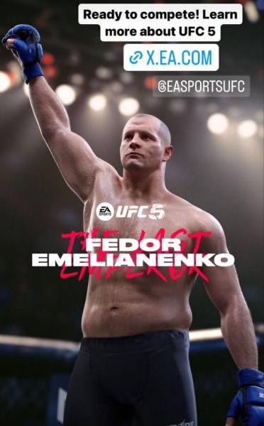 Федор Емельяненко появится в игре UFC 5