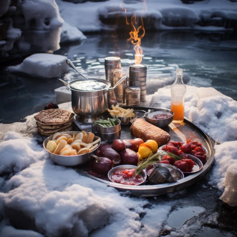 Застолье на крещение: правильная еда до и после купания в проруби