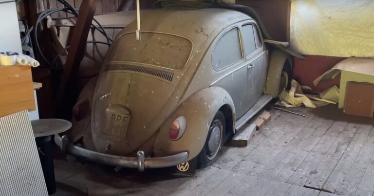 Было-стало: старый Volkswagen Beetle помыли впервые за 33 года