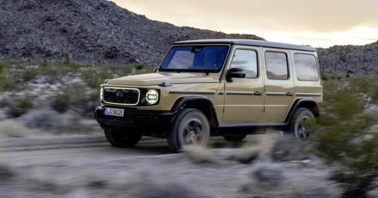 Электрический Mercedes-Benz G580 в естественной среде обитания