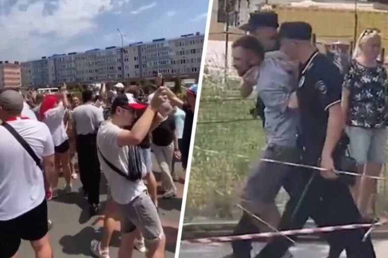 Мэр Краснодара предложил митингующим приковать его наручниками к столбу